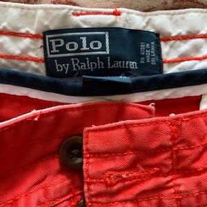 Men’s Red Polo cargo shorts